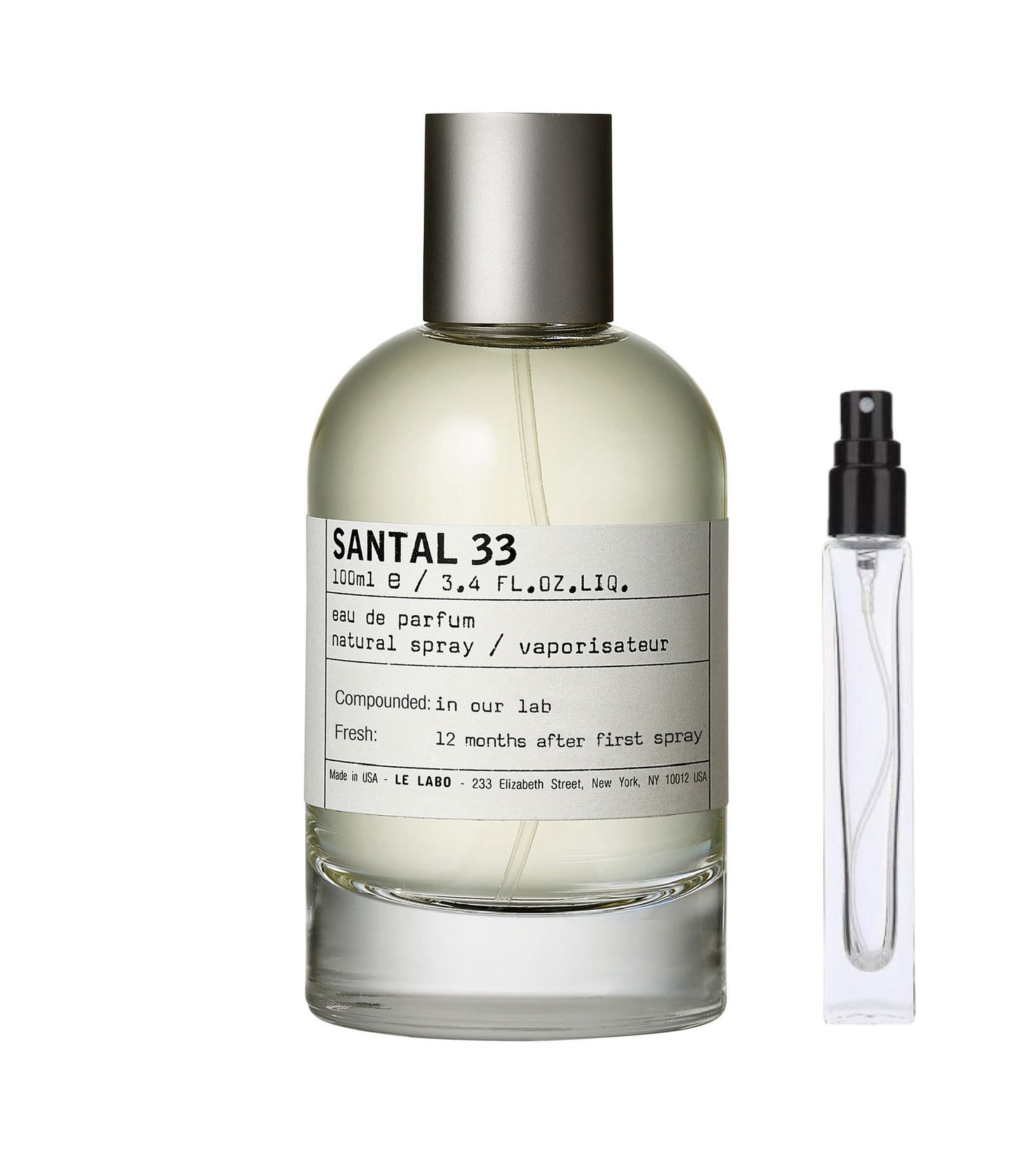 Fragancia Santal 33 Le Labo (Portátil) Perfume